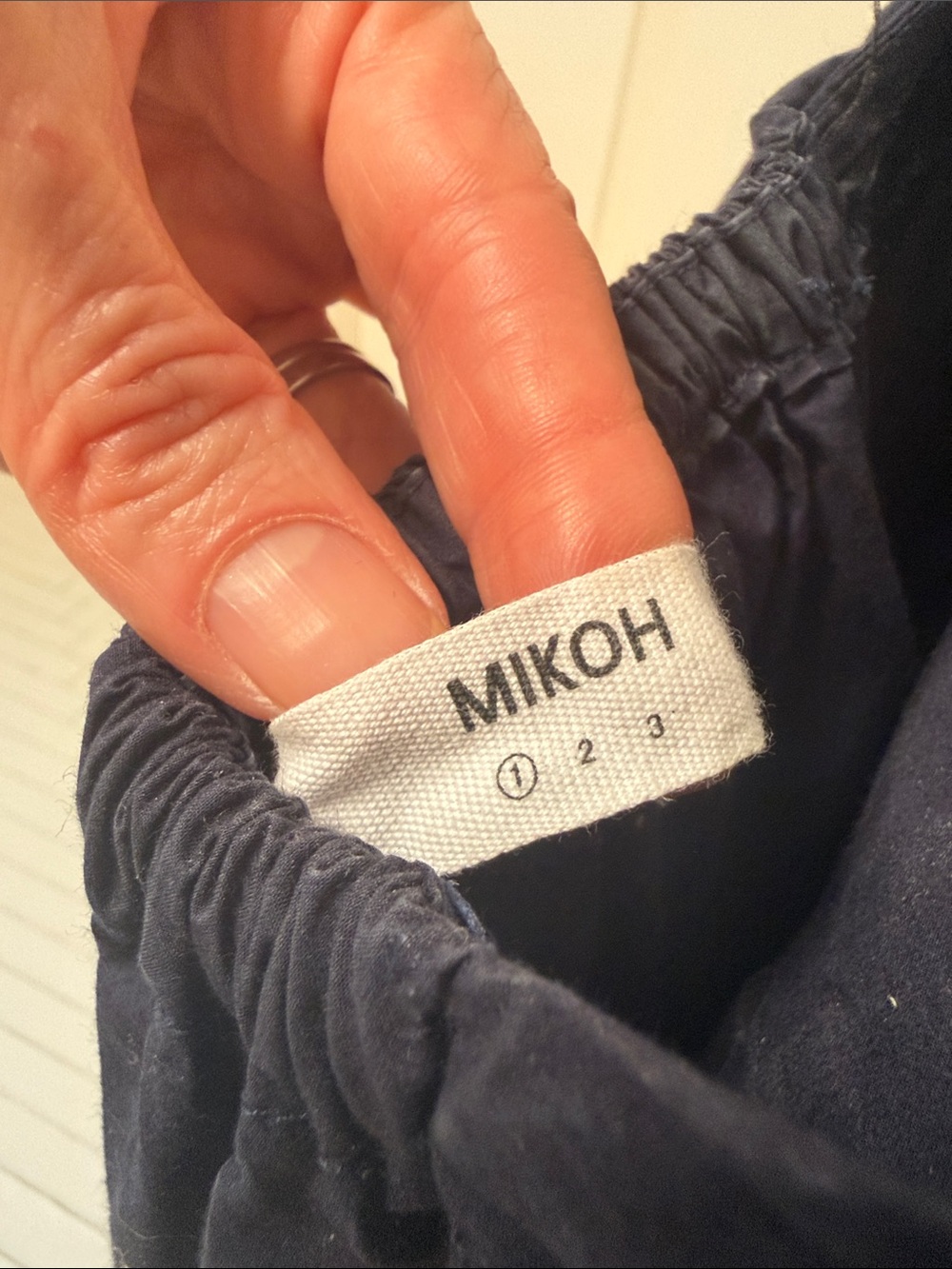 Mikoh Navy Square-Neck Maxi with Ruched Straps - Picture 4 of 4